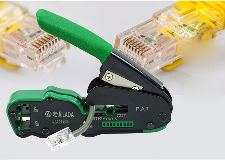 LAOA Crimping 펜치 크림 퍼 네트워크 도구 케이블 스트리퍼 와이어 커터 절단 플라이어 터미널 압착 휴대용 도구