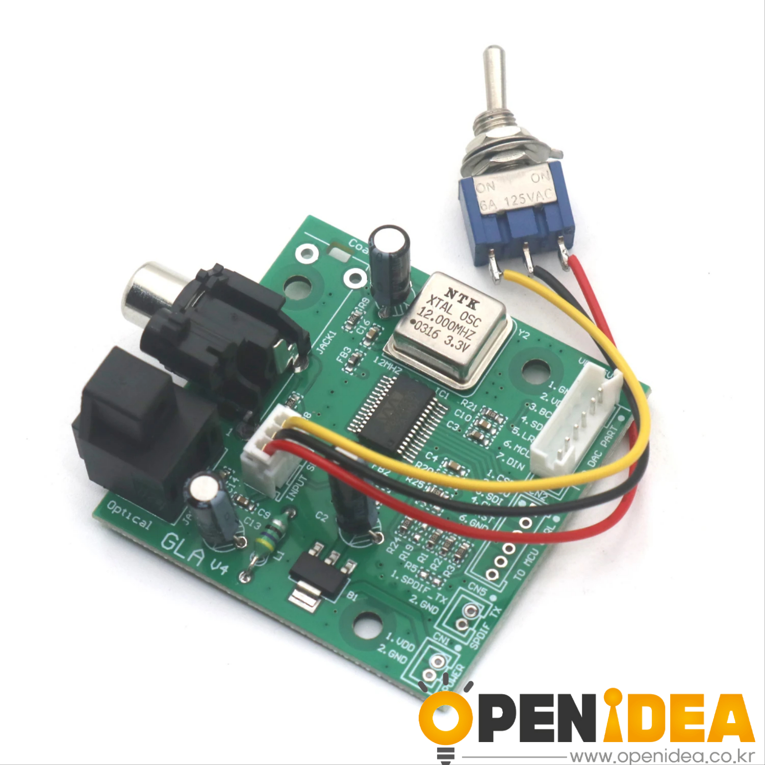 SPDIF 동축 섬유 WM8805 오디오 수신기 보드 I2S 출력 지원 음악 오디오 디코더 수정을 위한 32K 192K 샘플링 속도 [ZTF113-067]