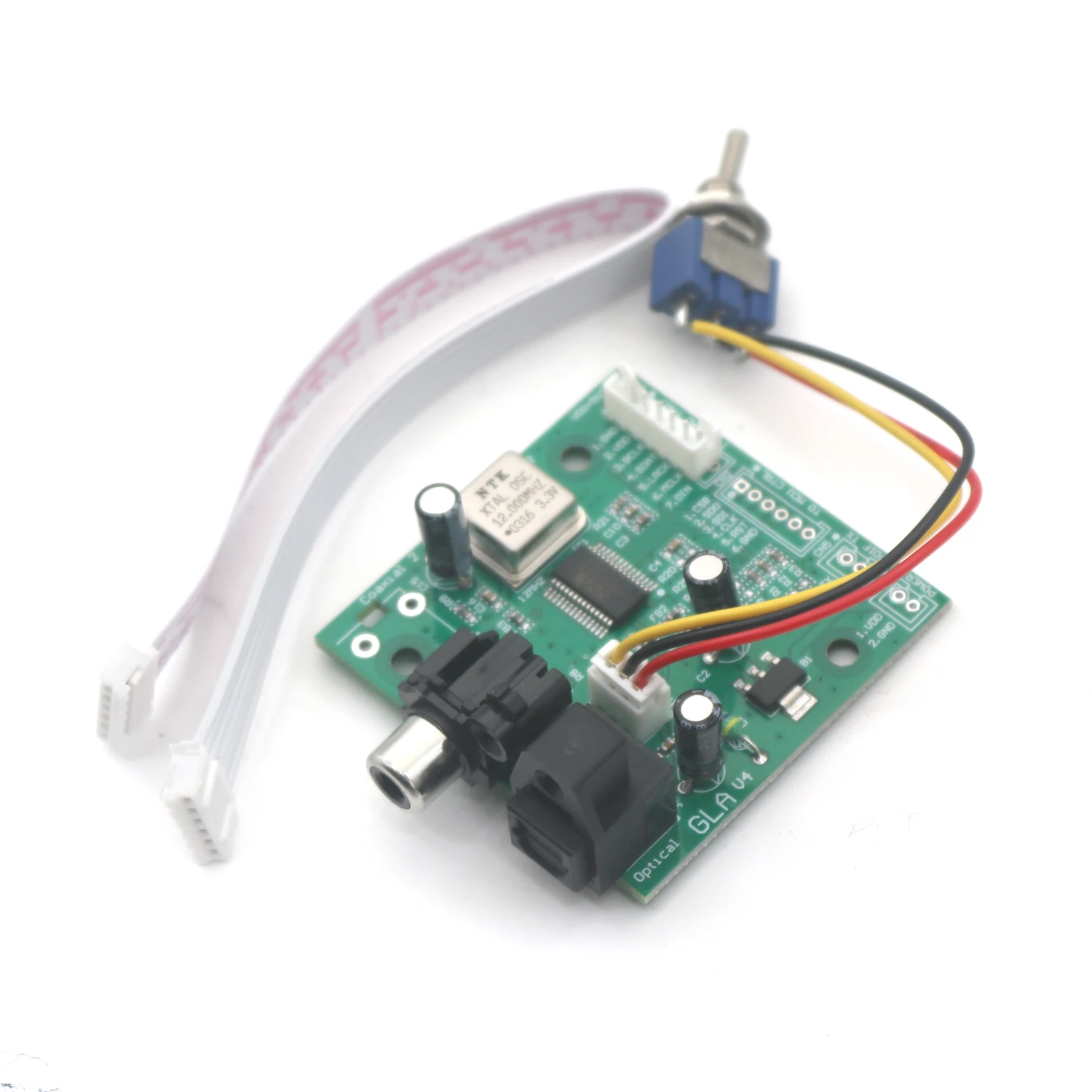 SPDIF 동축 섬유 WM8805 오디오 수신기 보드 I2S 출력 지원 음악 오디오 디코더 수정을 위한 32K 192K 샘플링 속도 [ZTF113-067]