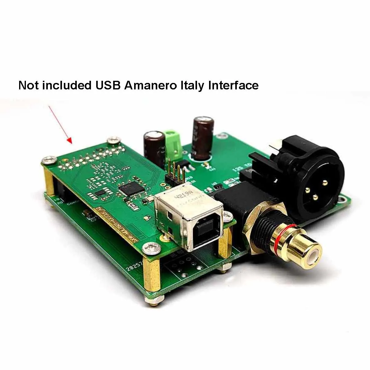 XMOS Amanero Italy 인터페이스 I2S 동축 AES EBU 균형 출력 보드 WM8805 디지털 오디오 리시버 16 24 비트 44.1 192KHz [ZTF113-072]