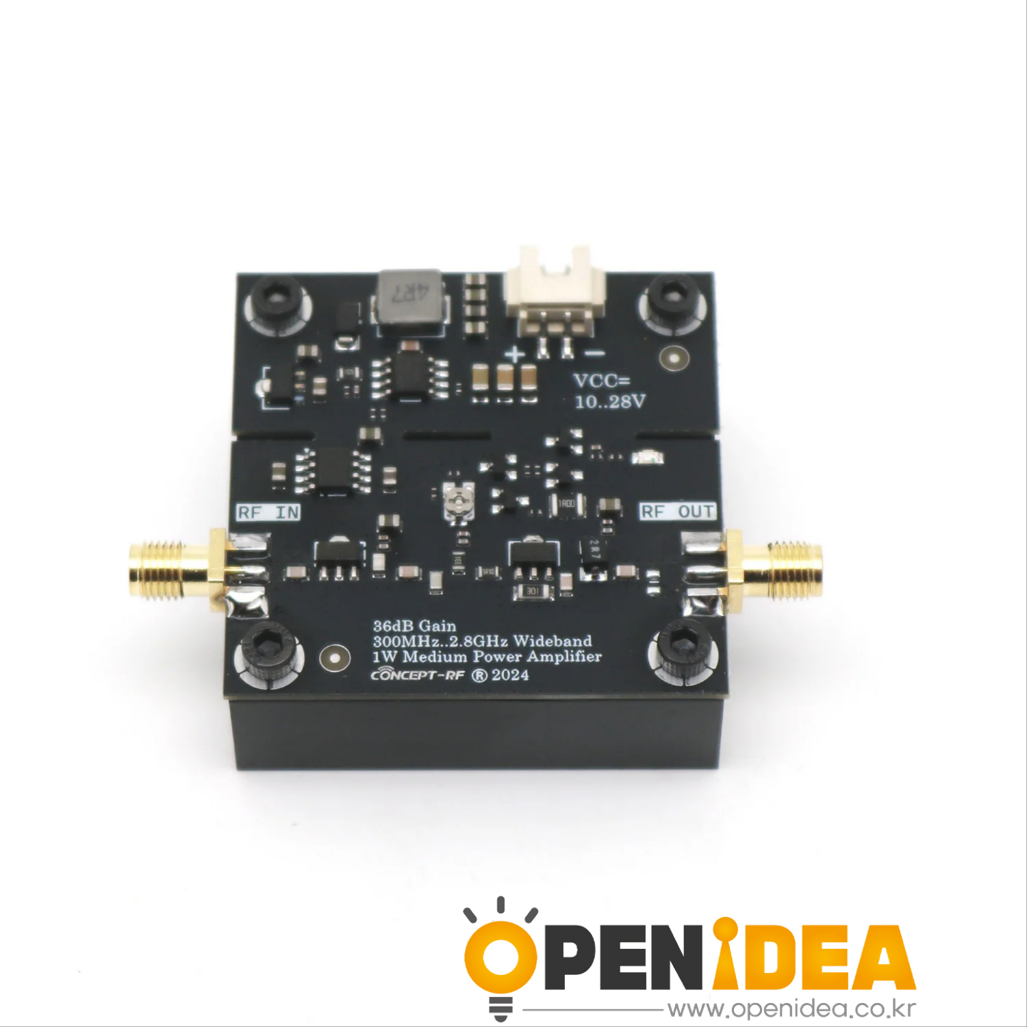 300M 2.8GHz 1W 무선 주파수 전력 증폭기 36dB 드라이브 무선 중파 UHF FM 송신기 무전기 WIFI 2.4Ghz 433Mhz 915Mhz AMP [ZTF113-093]