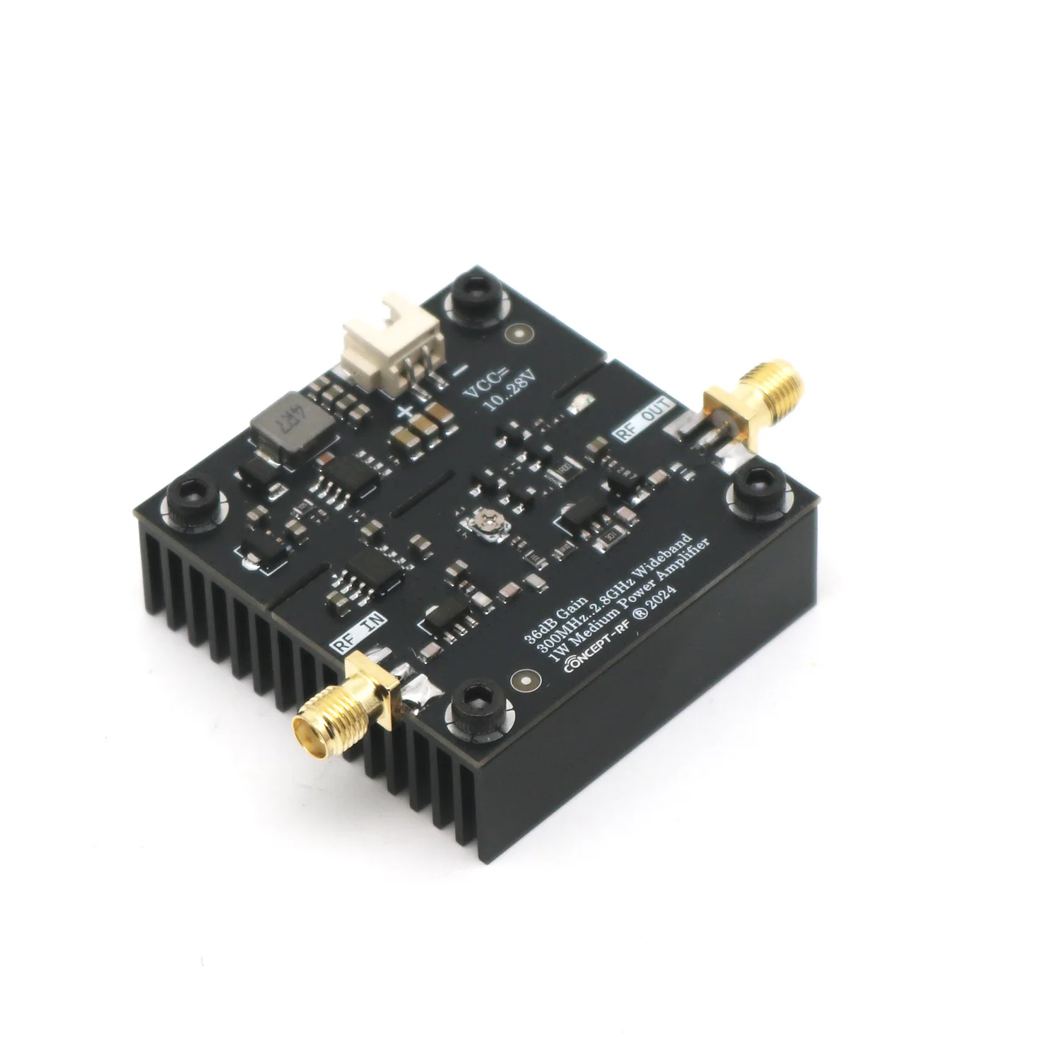 300M 2.8GHz 1W 무선 주파수 전력 증폭기 36dB 드라이브 무선 중파 UHF FM 송신기 무전기 WIFI 2.4Ghz 433Mhz 915Mhz AMP [ZTF113-093]