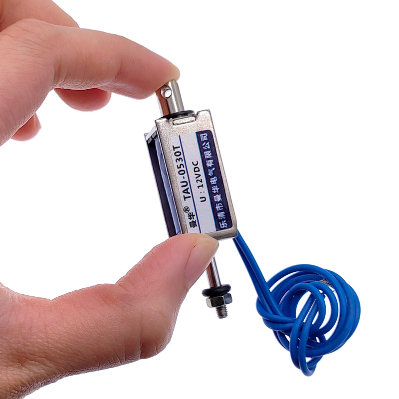 Dc6V 12V 24V Magnetic Solenoid Push&pull Open Frame Electromagnet TAU-0530T Stroke 10mm Keeping Force 700g