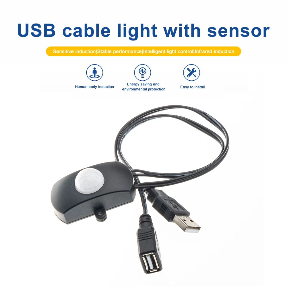 USB 모션 감지 센서 스위치, DC 5V-24V PIR 적외선 인체 감지 센서, 조명 조명용 자동화 유도 스위치 [ZSF004-002]