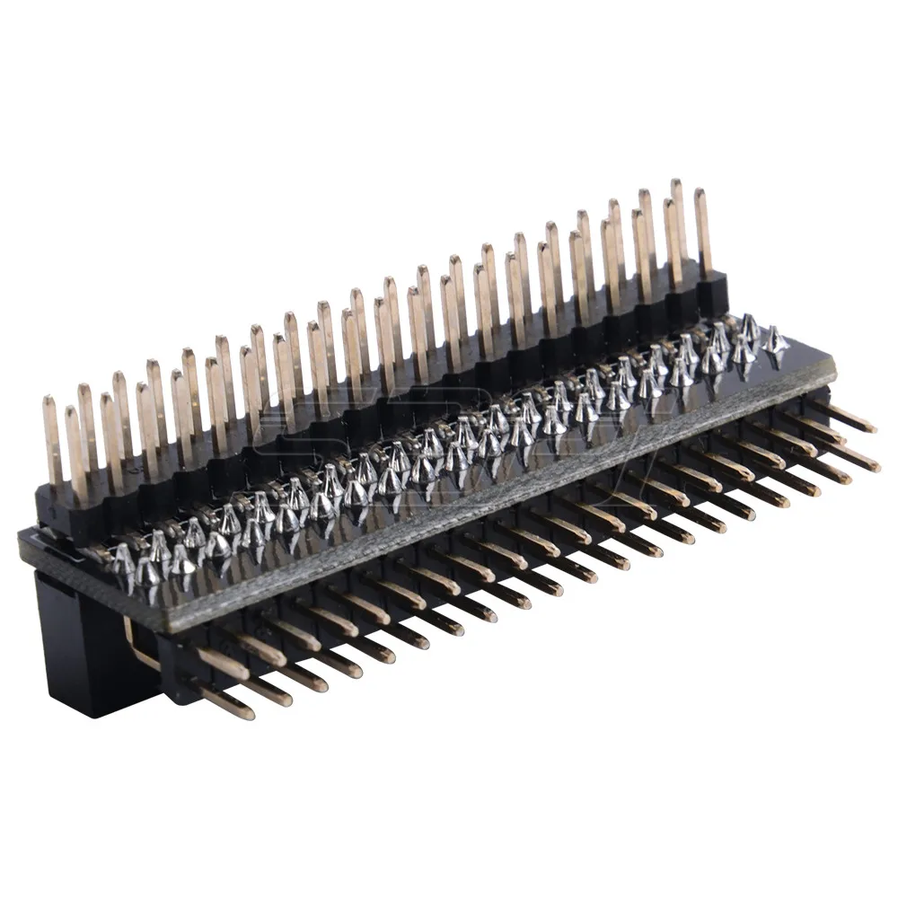 52Pi GPIO 엣지 익스텐션 헤더, 라즈베리 파이 5B 4B 3B+ 3B 제로 W 제로용 40 핀 보드 [52PI-011]