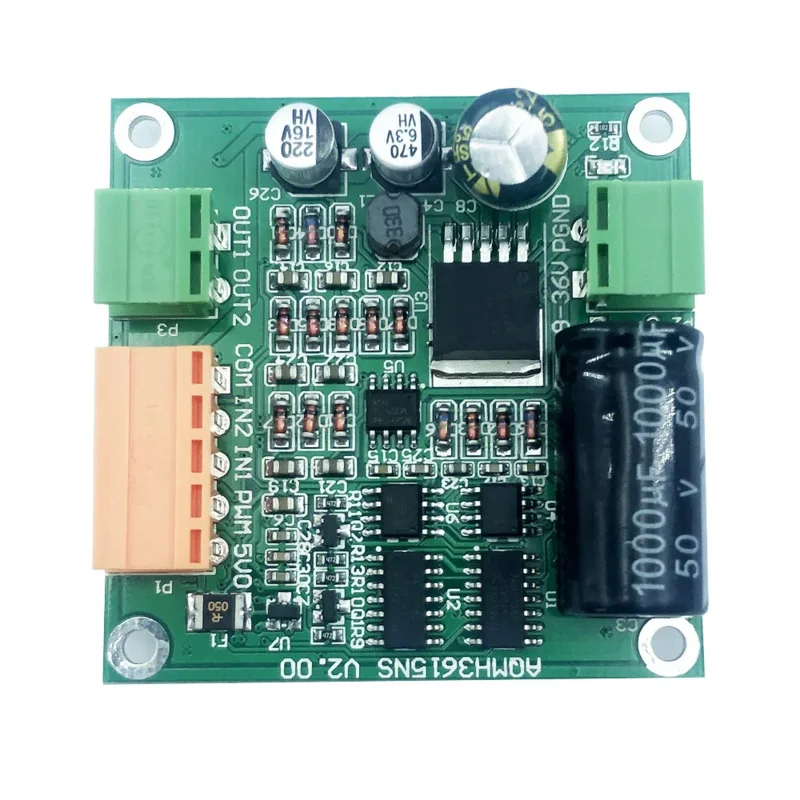 고전력 DC 모터 드라이브 보드, H-브리지 모듈, 정방향 및 역방향 풀 PWM 가능, 12 V, 24 V, 36V, 360W [ZYH80-001]