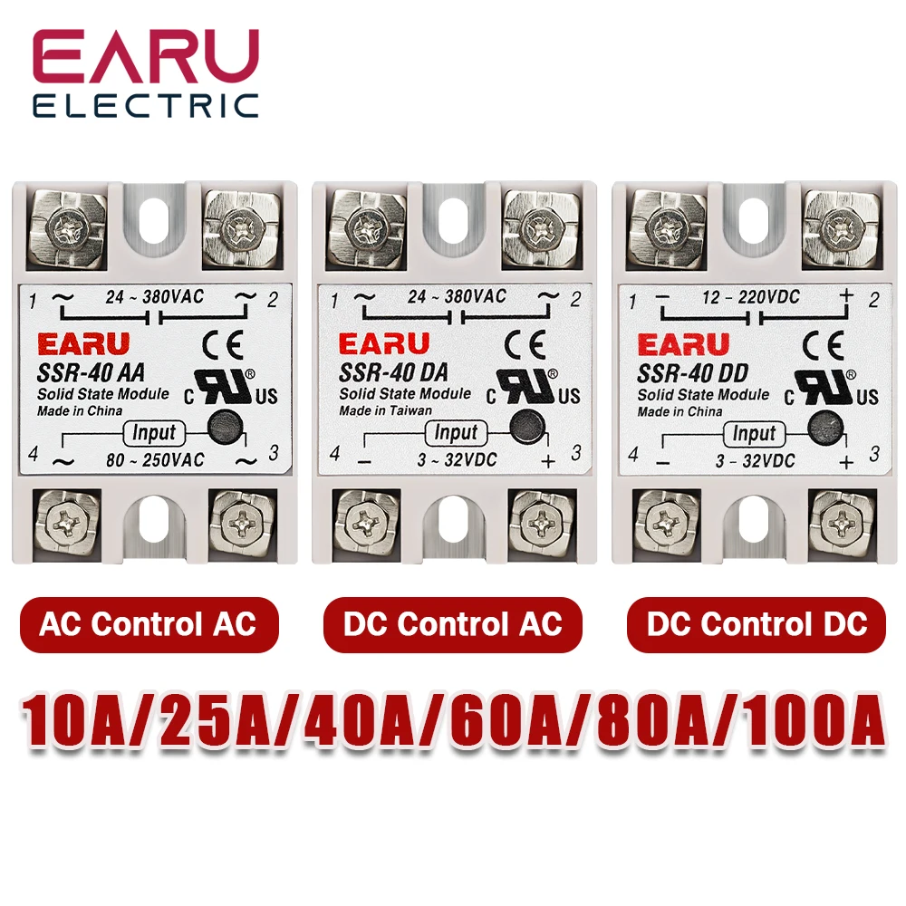 단상고체계전기 SSR-10DA SSR-25DA SSR-40DA SSR-60DA SSR-80DA SSR-100DA [EARU-002]
