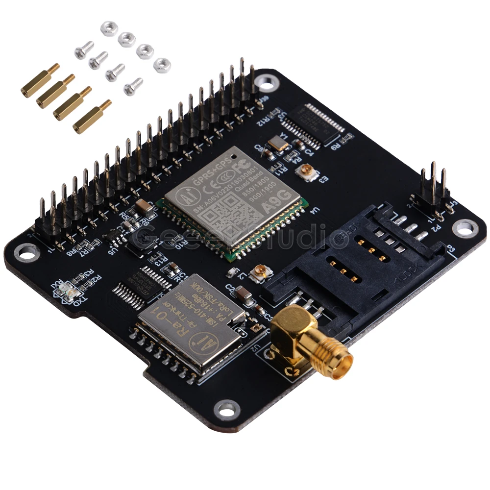 DockerPi 계열 IoT 노드 통신 LORA GSM GPS 지원 위성위치확인 모듈 IoT Node（A） [52PI-031]