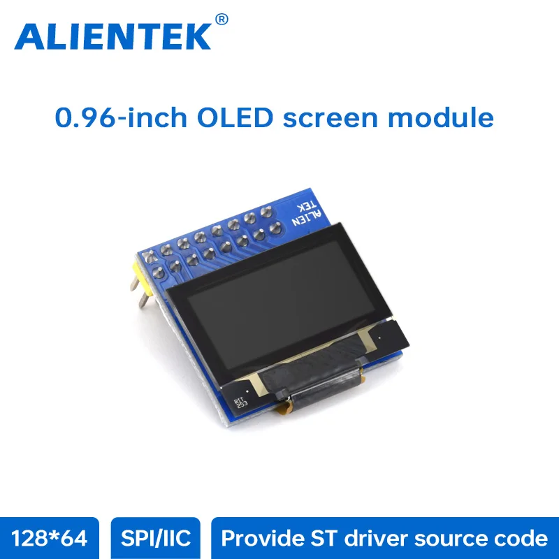 OLED 디스플레이 모듈 병렬 포트 IIC SPI 직렬 128x64 LCD 아두이노 STM32 드라이버 정보용 옐로우 0.96 인치  [ALIENTEK-23]
