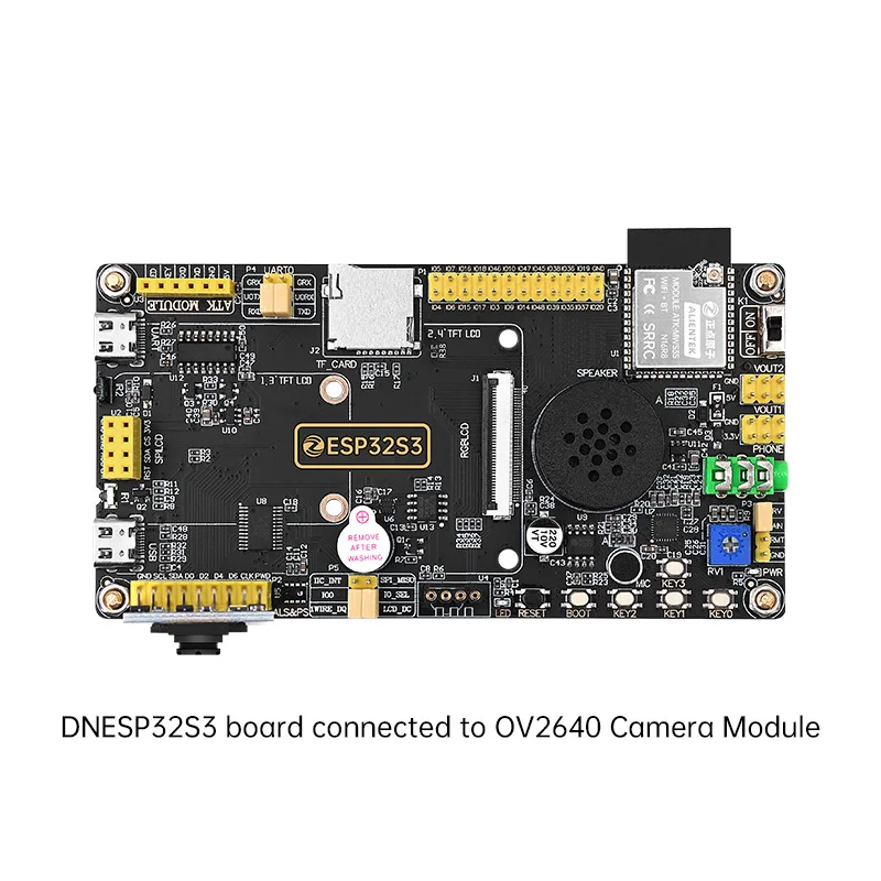 개발 보드용 OV2640 카메라 모듈 200W 픽셀 지지대 JPEG STM32 소스 코드 18P FPC 와이어에 적합 ESP32 MC2640 [ALIENTEK-25]