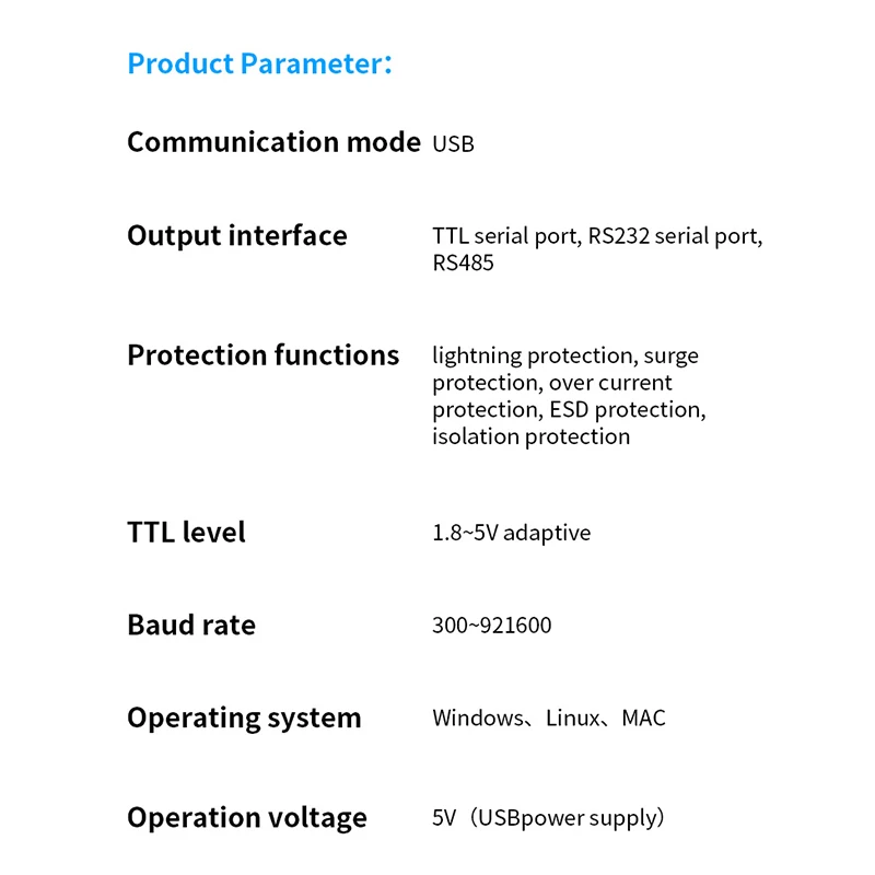 USB-직렬 포트 변환기 3 in 1 USB-RS232-RS485-TTL-232 485 TTL 통신 모듈 직렬 케이블 [ALIENTEK-21]