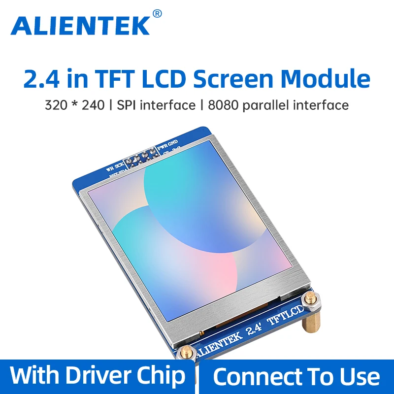 TFT 디스플레이 2.4 인치 LCD 모듈 정전식 LCD 디스플레이 IPS 스크린 320x240 해상도 ST7789 드라이버 칩 ESP32 [ALIENTEK-22]