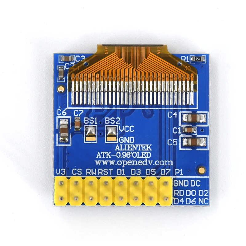 OLED 디스플레이 모듈 병렬 포트 IIC SPI 직렬 128x64 LCD 아두이노 STM32 드라이버 정보용 블루 0.96 인치  [ALIENTEK-24]
