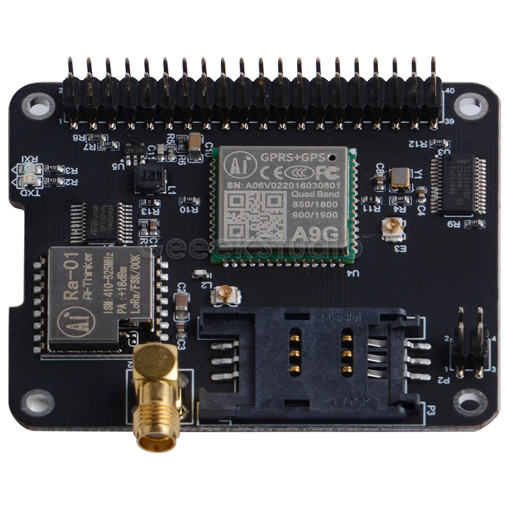 DockerPi 계열 IoT 노드 통신 LORA GSM GPS 지원 위성위치확인 모듈 IoT Node（A） [52PI-031]