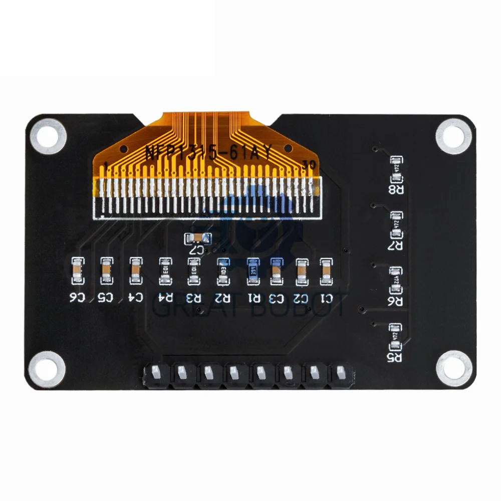 신제품 0.96 인치 OLED IIC 흰색/노란색 파란색/파란색 12864 OLED 디스플레이, Arduino 용 4x4 키 I2C SSD1315 LCD 스크린 보드 [ZTI45-008]