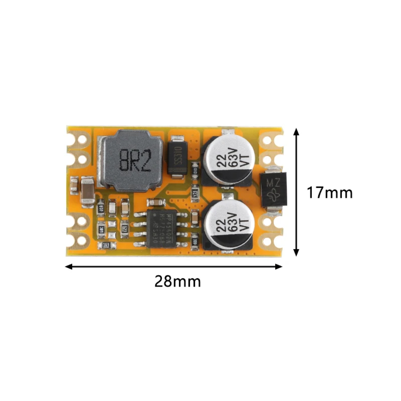 A05 DC-DC 스텝 다운 벅 전원 공급 장치 모듈 입력 8-55V~3.3V 5V 9V 12V 15V 2A 전류 저전력 소비 [ZTA179-013]