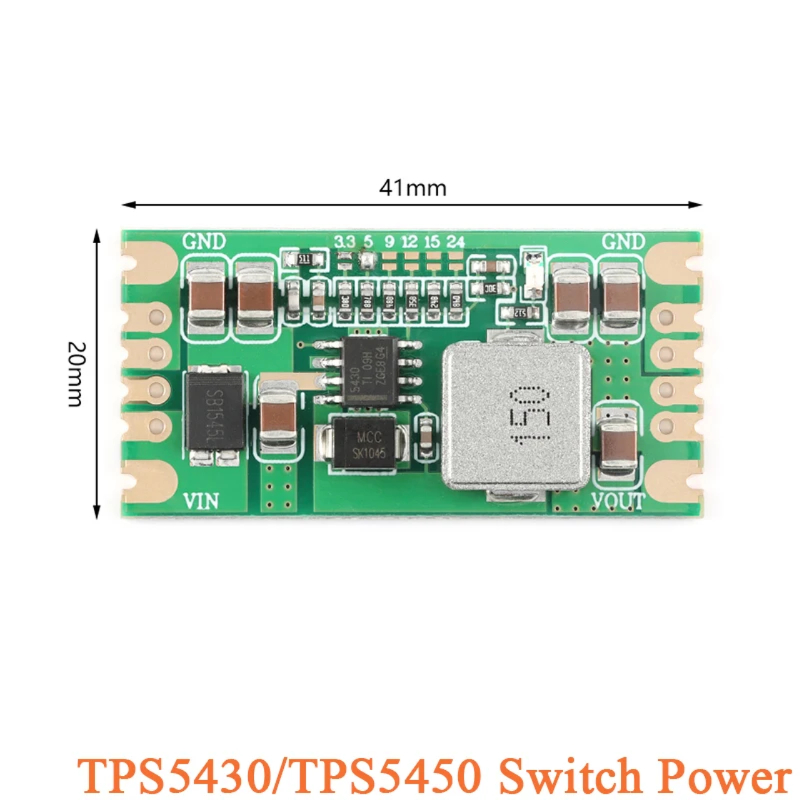 스위칭 파워 모듈 로우 리플 벅 스텝 다운 보드 출력 3A 5A DC-DC 5V 12V 24V TPS5450 TPS5430 [ZTA179-010]
