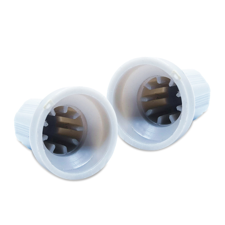 AG1 White 화축포텐셔너 파워핸들 플라스틱 투톤핸들매화병스위치모자 15x16mm  100PCS [ZSE013-008]