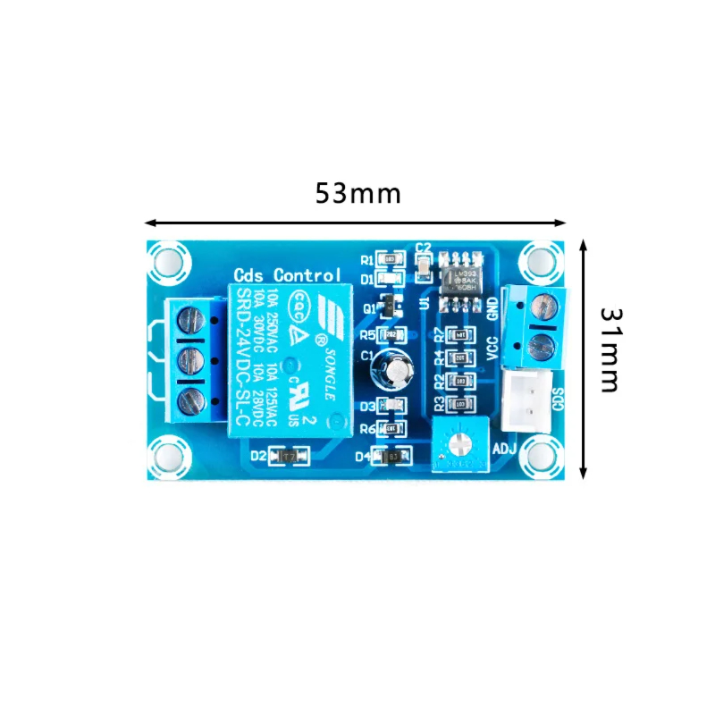 XH-M131 광감지 센서 모듈 (자동 밝기 제어) 12V 광제어 릴레이 스위치 [ZTJ68-002]