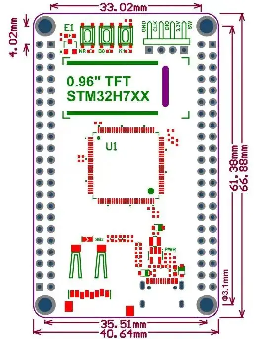 STM32H743 STM32H743VIT6 STM32H7 STM32 데모 보드 코어 보드 [WeAct Studio-032]