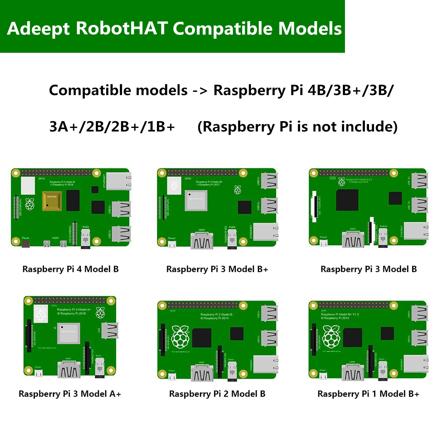 ADM133-V3.1 Raspberry Pi용 Adeept 로봇 모자  Raspberry Pi 5/4B/3B/3B+용 확장 보드  PDF 튜토리얼이 포함된 스마트 로봇 자동차 드라이버 [Adeept-038]
