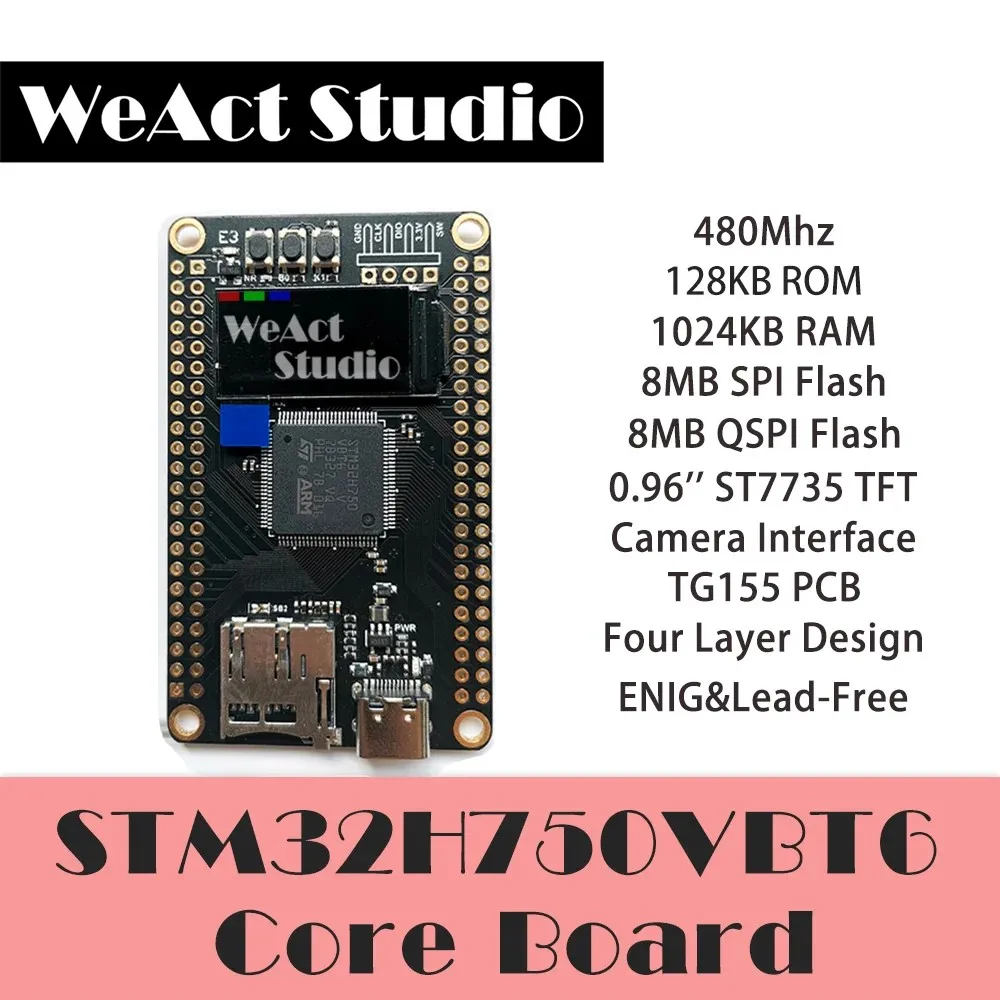 STM32H7 STM32H750VBT6 STM32H750 STM32 데모 보드 코어 보드 개발 보드 [WeAct Studio-071]