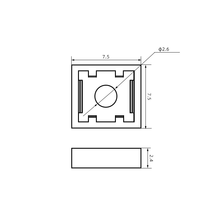 조명버튼 모자 c05는 6*6조명버튼 7.5mmx7.5mm 조명버튼 모자입니다 10PCS  [ZSG019-004]