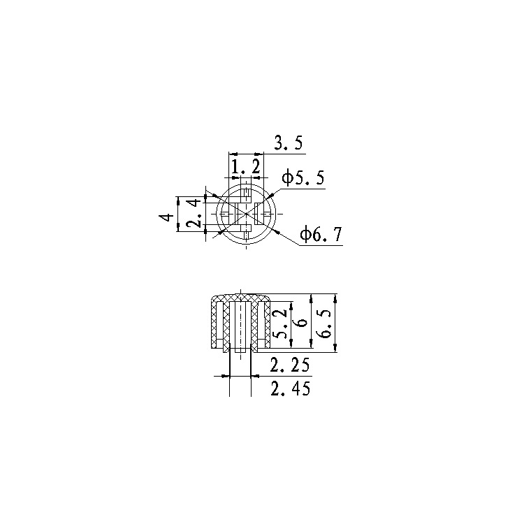  a111 캡에는 6x6x7.3 사각 헤드 터치 스위치 높이 6.5원형 버튼 캡 스위치 캡이 장착되어 있습니다 100PCS [ZSG019-008]