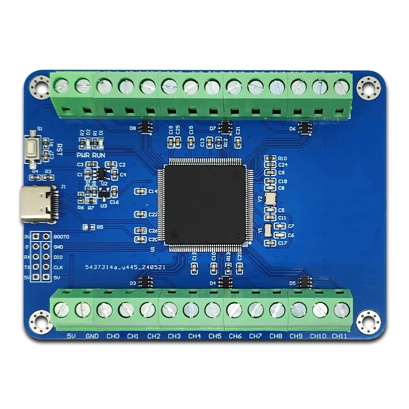 STM32F407ZET6 24채널 12비트 AD 샘플링 모듈 (데이터 수집 Type-C 인터페이스) [LCTECH-44]