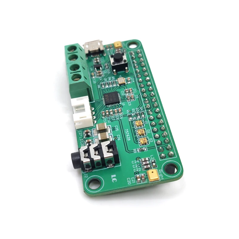 라즈베리 파이 WM8960 오디오 디코더 모듈 (AI 음성 인식 지원)-듀얼 마이크 스마트 스피커 DIY 키트 [LCTECH-19]