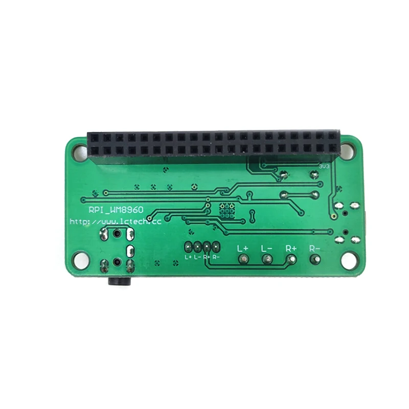 라즈베리 파이 WM8960 오디오 디코더 모듈 (AI 음성 인식 지원)-듀얼 마이크 스마트 스피커 DIY 키트 [LCTECH-19]