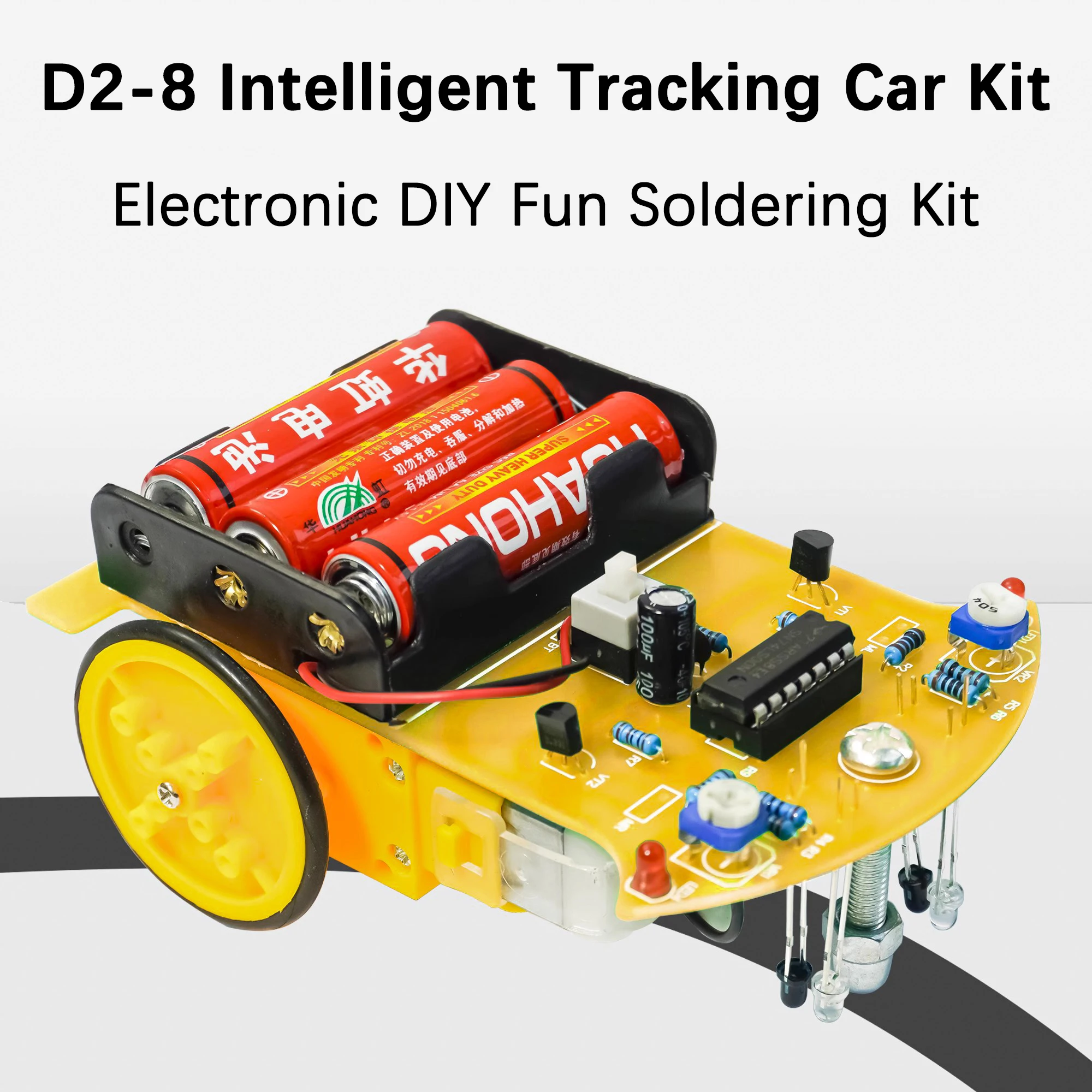 D2-8 및 비도어 스마트 트래킹 키트 교육 실습 및 제작 순찰차 DIY 벌크 TJ-56-635 [DIY-327]