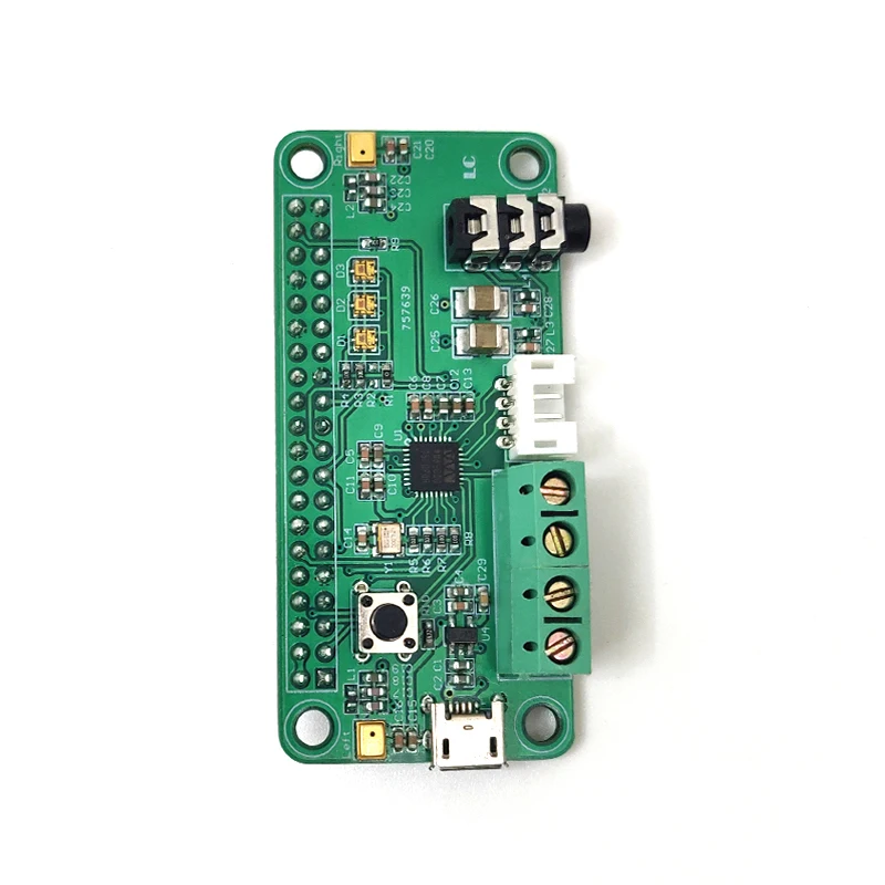 라즈베리 파이 WM8960 오디오 디코더 모듈 (AI 음성 인식 지원)-듀얼 마이크 스마트 스피커 DIY 키트 [LCTECH-19]