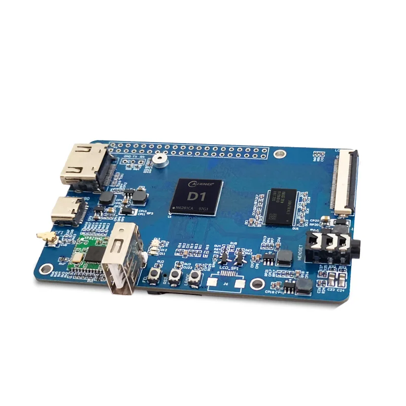 LCPI 전지(Allwinner) D1 개발보드-64비트 RISC-V 리눅스 SBC (Tina Debian 지원) [LCTECH-22]