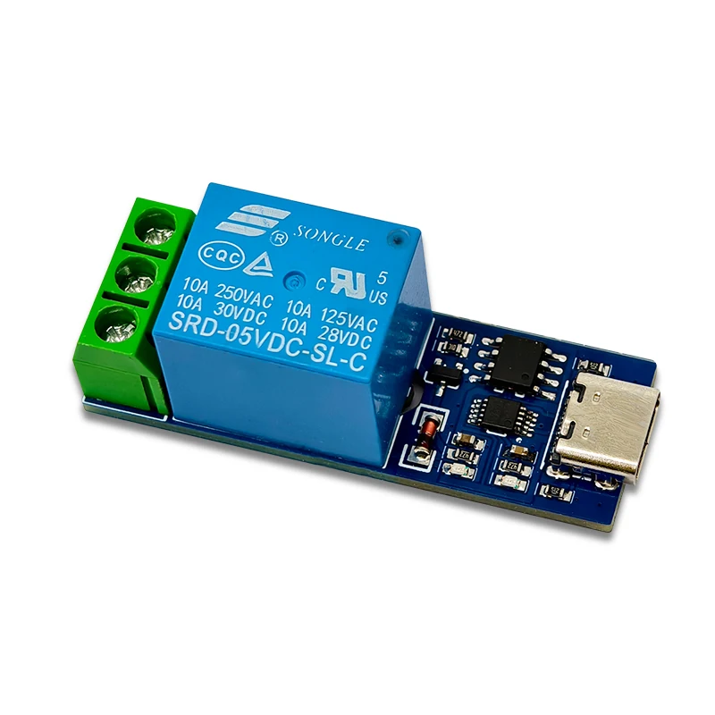 TYPE-C 버전 LCUS-1형 DC USB 릴레이 모듈 (PC 직렬 포트 제어 스위치) [LCTECH-29]