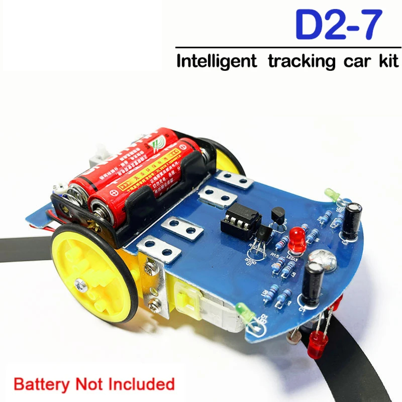 D2-7 스마트 트래킹 키트 교육 실습 기술 제작 로봇 순찰차 DIY 용접 부품 [DIY-94]