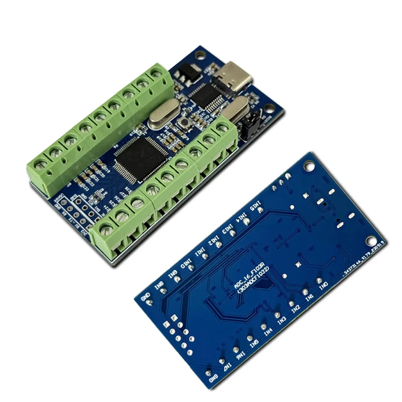 USB 인터페이스 16채널 12비트 AD 샘플링 데이터 수집 모듈 (STM32 UART 통신 ADC) [LCTECH-39]