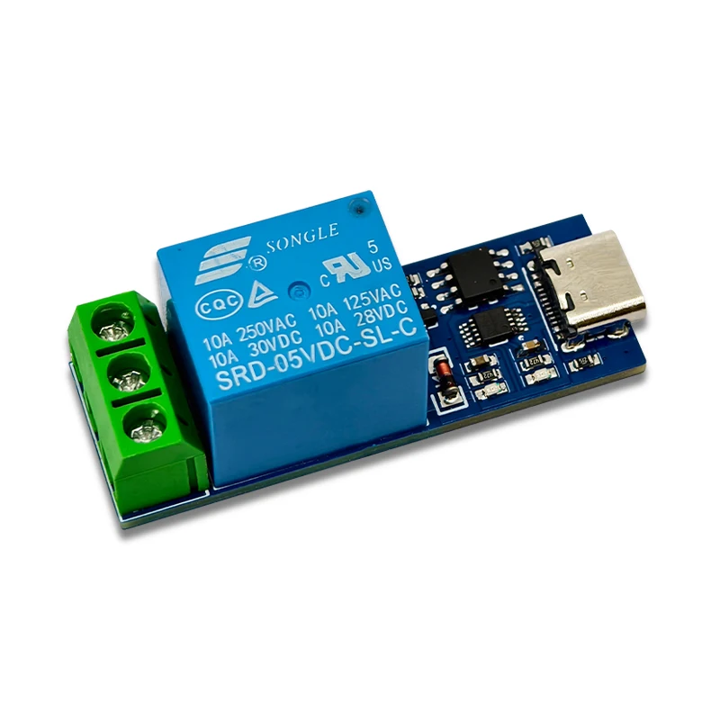 TYPE-C 버전 LCUS-1형 DC USB 릴레이 모듈 (PC 직렬 포트 제어 스위치) [LCTECH-29]