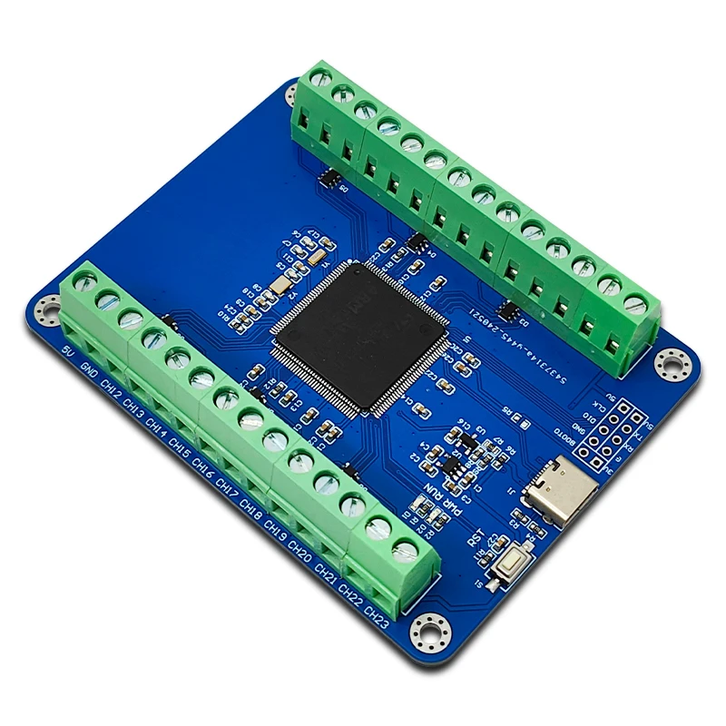 STM32F407ZET6 24채널 12비트 AD 샘플링 모듈 (데이터 수집 Type-C 인터페이스) [LCTECH-44]