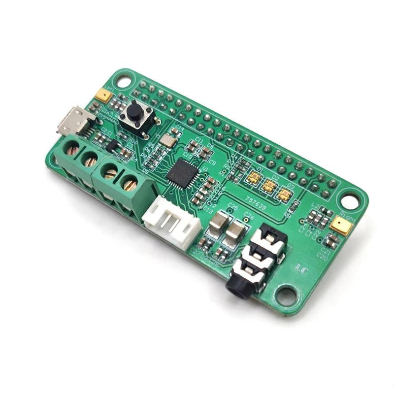 라즈베리 파이 WM8960 오디오 디코더 모듈 (AI 음성 인식 지원)-듀얼 마이크 스마트 스피커 DIY 키트 [LCTECH-19]