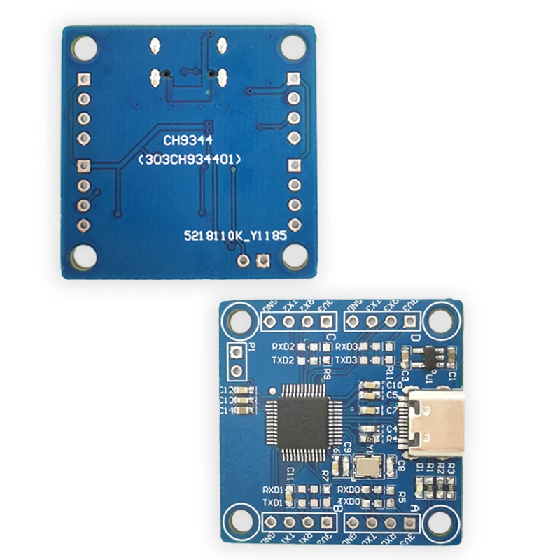 CH9344 USB-4채널 TTL 변환기 (4포트 USB-UART 다운로더)-직렬 통신 트랜시버 [LCTECH-13]