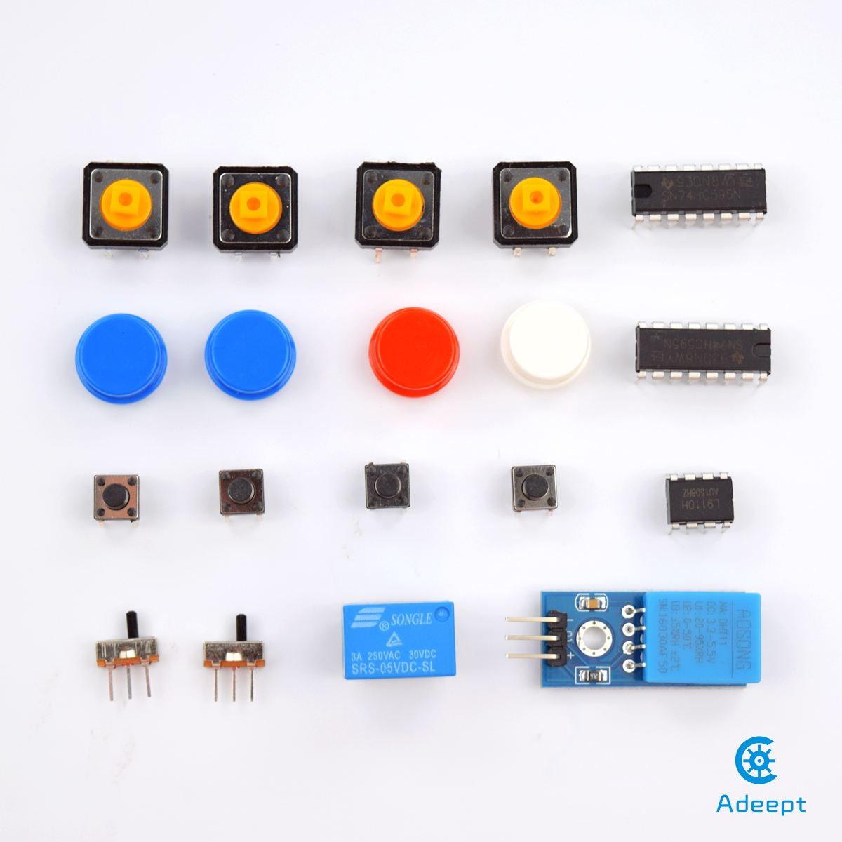 ADA006 아두이노 UNO R3 RFID 스타터 키트 : 기초부터 활용까지 (서보 모터 RC522 RFID 모듈 PS2 조이스틱 포함)  가이드북 제공 [Adeept-033]