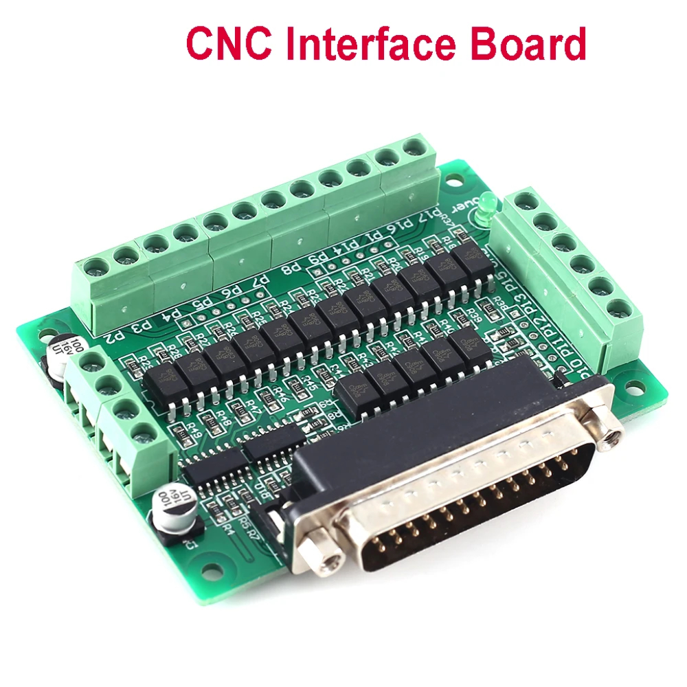 CNC 병렬 인터페이스 보드 (광전자 격리 지원)-KCAM4 EMC2 linuxcnc 호환 [ZTX101-008]