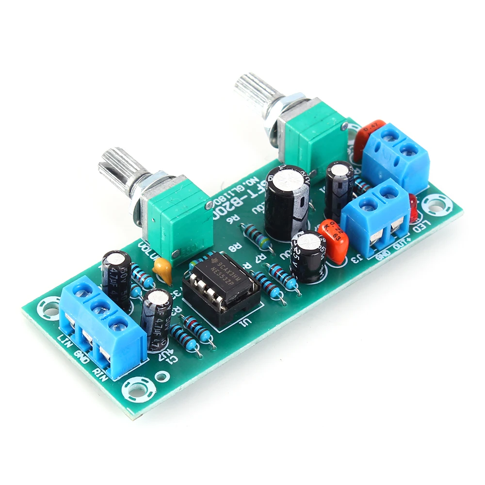 하이엔드 12V 서브우퍼 프리앰프 보드 (HIFI 로우패스 필터 NE5532 프로페셔널 증폭 회로) [ZTP50-016]