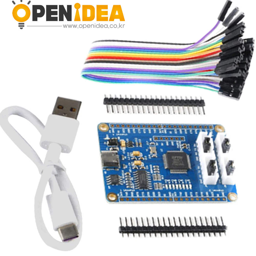 USB to 4채널 TTL 시리얼 컨버터 (원칩 FT4232HL)-USB to 멀티 시리얼 포트 5V 3.3V [ZTB60-001]