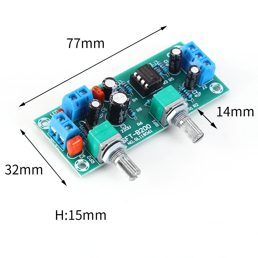 하이엔드 12V 서브우퍼 프리앰프 보드 (HIFI 로우패스 필터 NE5532 프로페셔널 증폭 회로) [ZTP50-016]