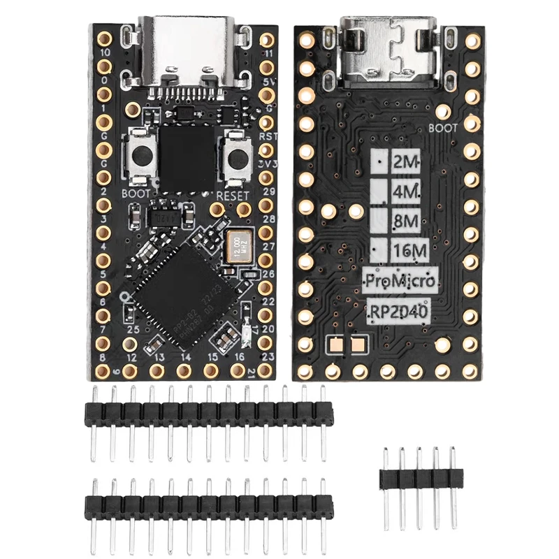 MicroPython MicroPython 4MB 와 호환되는 Type-c 인터페이스를 갖춘 Pro Micro RP2040 칩 미니 개발 보드 [ZTZ23-002]