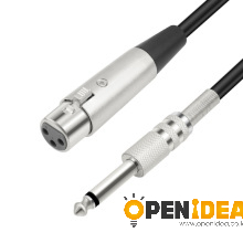 모노 트랙 6.35MM 3회전 캐논 XLR 모티브 1/4 TS 모티브 캐논 모티브 조음대 마이크 선 5M [ZBL034-089]