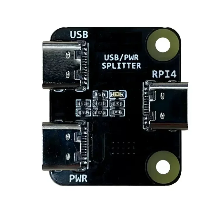 Type-C 인터페이스 전원 분배기는 Raspberry Pi 4 USB 1-2 모듈에 적합합니다 [ZTA179-285]