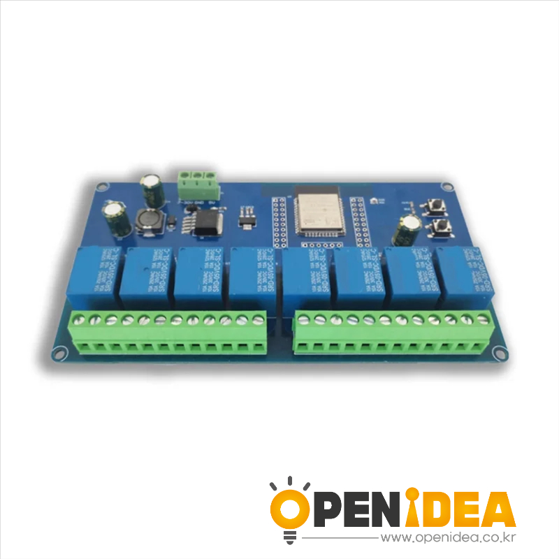 FORW-DC 5-30V 전원 공급 장치 ESP32 WIFI BLUETOOTH 모듈 BLE 8 방향 릴레이 ESP32-WROOM 보조 개발 보드 [ZTG44-017]